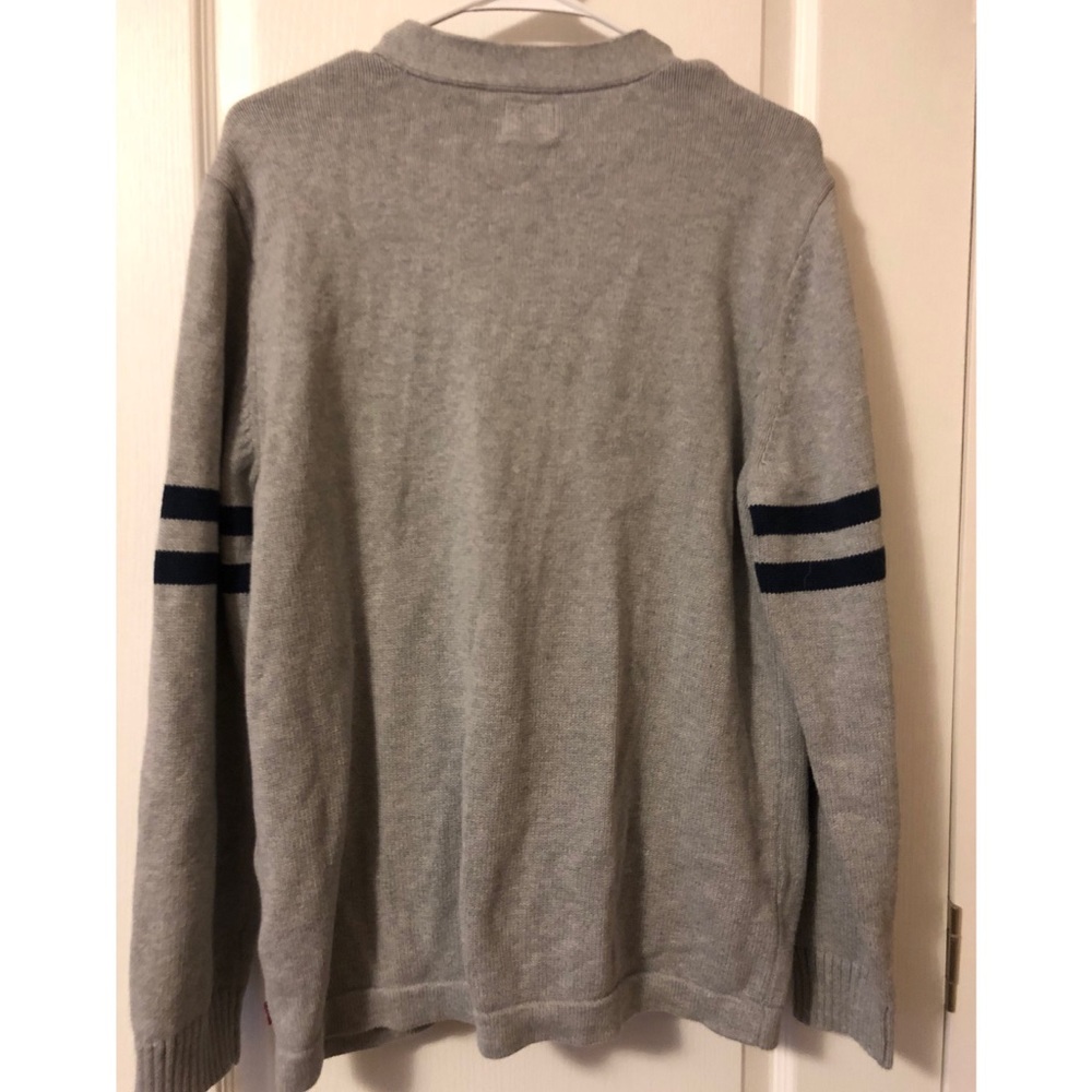 Gray Levi’s cardigan with blue stripes - Picture 2 of 5